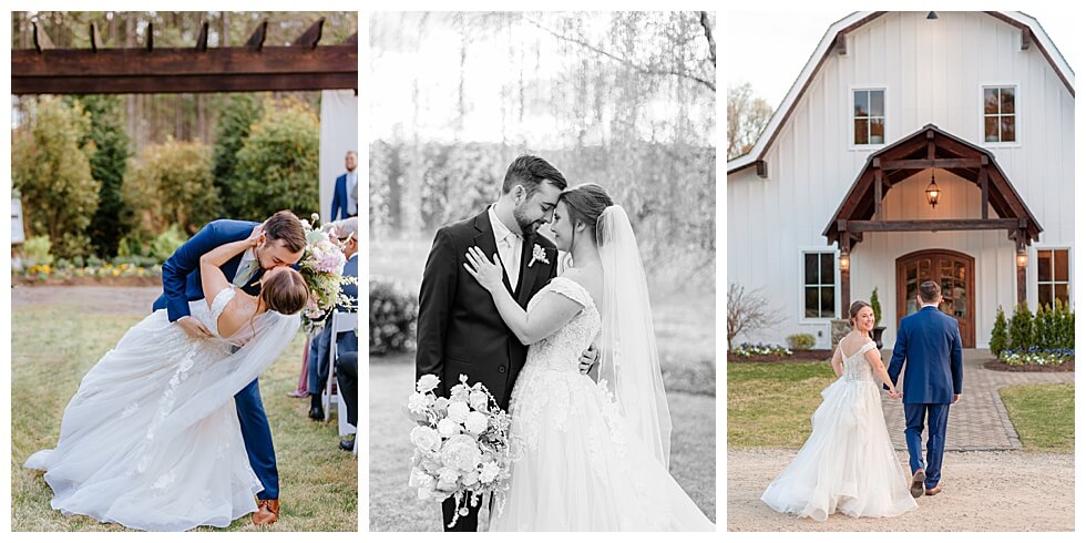 Bride and Groom Portraits at The Pavilion At Carriage Farm